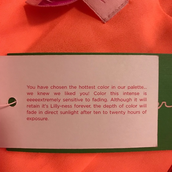 Lilly Pulitzer Eliot Shift in Papaya NWT - Picture 6 of 8